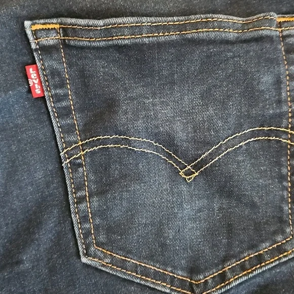 Levi's 511 38x30 Straight Leg Jeans, Dark Blue Wash Denim - Picture 8 of 10